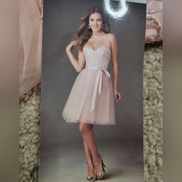 💚HP💚NWT Mori Lee by Madeline Gardner Beaded Corset Ballerina Tulle Skirt Dress - Picture 2 of 16